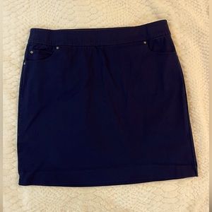 Like New Pull On Navy Blue Skort with Side Pockets
